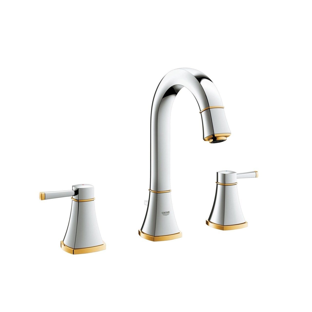 Grohe Lavabo Bataryası 3 Delikli Grandera Krom Altın 20389IG0