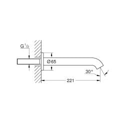 Grohe Essence Çıkış Ucu Cool Sunrise 13449GN1
