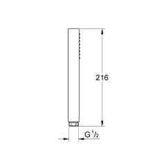 Grohe Euphoria Cube Metal El Duşu 1 Akışlı 27888000
