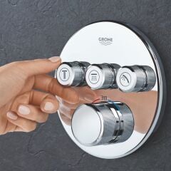 Grohe Grohtherm Smartcontrol Üç Valfli Ankastre Termostatik Duş Bataryası 29121000