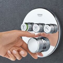 Grohe Grohtherm Smartcontrol Üç Valfli Ankastre Termostatik Duş Bataryası 29121000