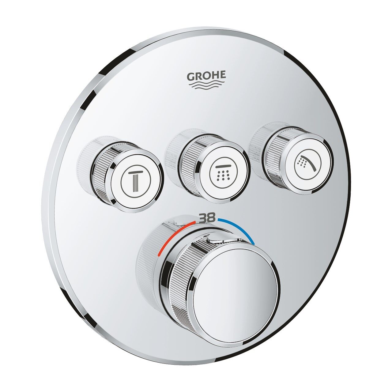 Grohe Grohtherm Smartcontrol Üç Valfli Ankastre Termostatik Duş Bataryası 29121000