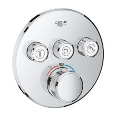 Grohe Grohtherm Smartcontrol Üç Valfli Ankastre Termostatik Duş Bataryası 29121000