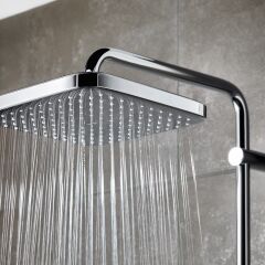 Grohe Tempesta Cosmopolitan System 250 Cube Kare Duvar Bağlantılı Divertörlü Duş Sistemi 26694001