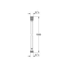 Grohe 1500 mm Silverflex Hortum 28364001