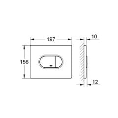 Grohe Arena Cosmopolitan Gömme Rezervuar Kumanda Paneli 38858000