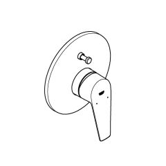 Grohe BauEdge Ankastre Tek Kumandalı Banyo Bataryası 29079001 + İç Gövde