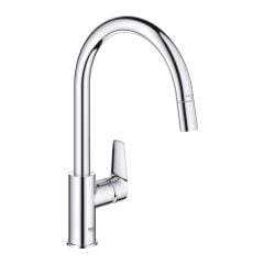 Grohe Bauedge Tek Kumandalı Spiralli Eviye Bataryası 30536000