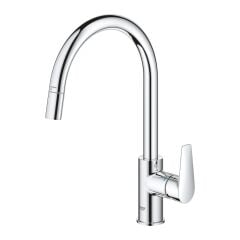 Grohe Bauedge Tek Kumandalı Spiralli Eviye Bataryası 30536000
