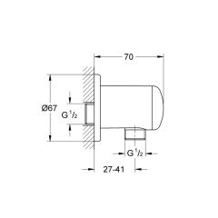 Grohe Relexa Duş Çıkış Dirseği 28671000