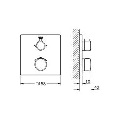 Grohe Grohtherm Termostatik Banyo/Duş Bataryası 24079000