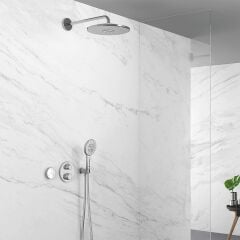 Grohe Grohtherm Termostatik Banyo Duş Bataryası 2 Çıkışlı Divertörlü 24076000