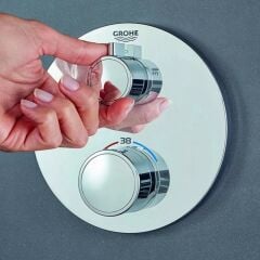 Grohe Grohtherm Termostatik Banyo Duş Bataryası 2 Çıkışlı Divertörlü 24076000