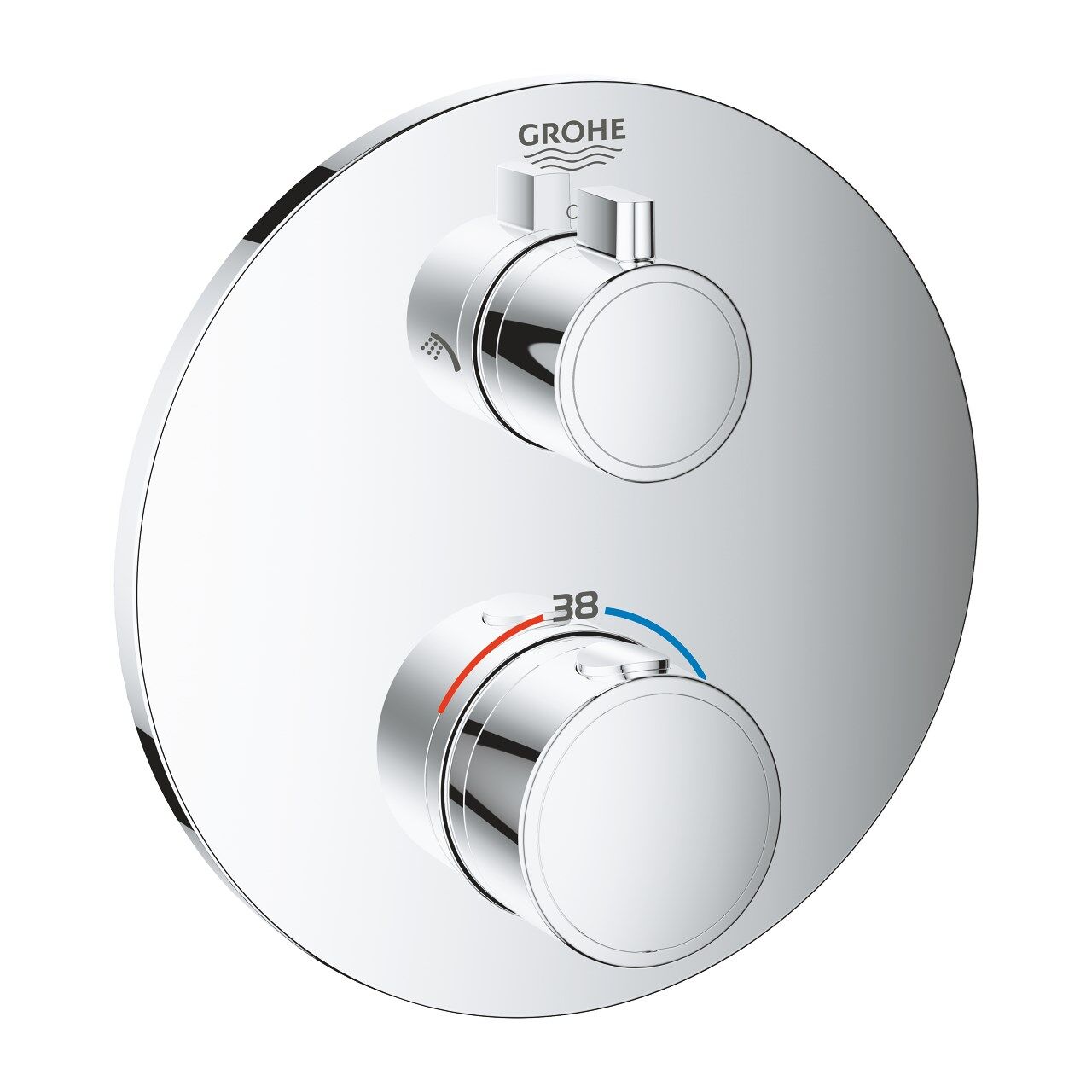 Grohe Grohtherm Termostatik Banyo Duş Bataryası 2 Çıkışlı Divertörlü 24076000