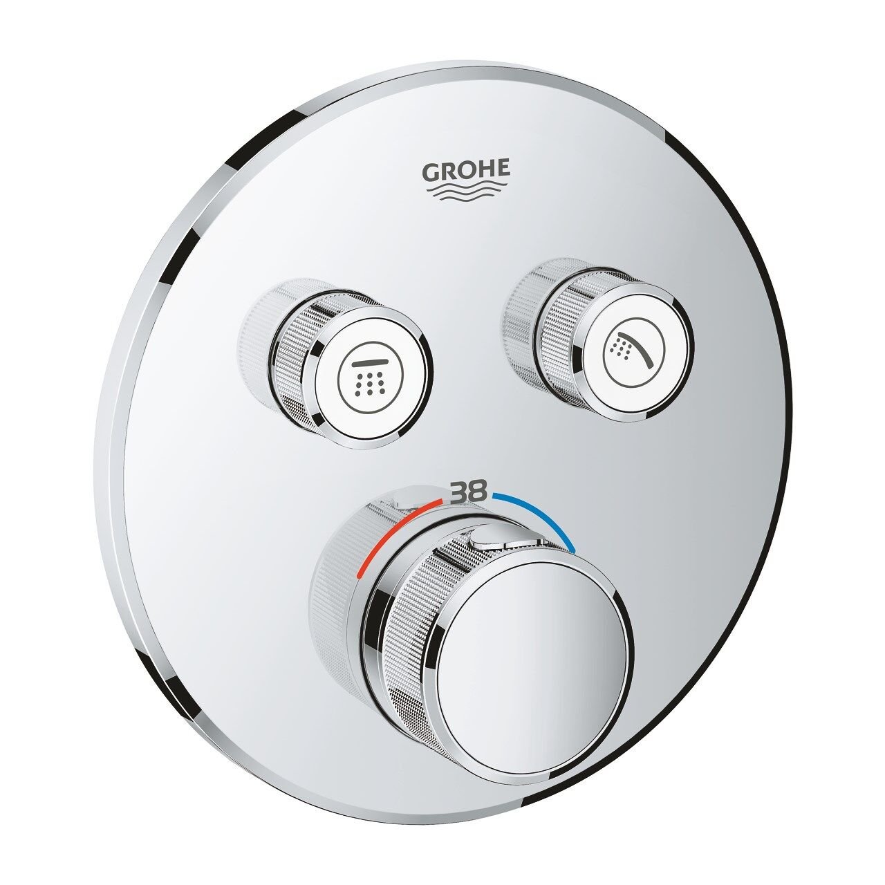 Grohe Grohtherm SmartControl Çift Valfli Akış Kontrollü Ankastre Termostatik Duş Bataryası 29119000