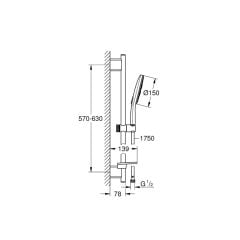 Grohe Rainshower SmartActive 3 Akışlı Sürgülü Duş Seti 26592000