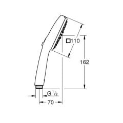 Grohe Tempesta Cube 110 El Duşu 26746003