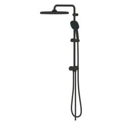 Grohe Tempesta System 250 Cube Kare Duş Başlıklı Duvara Monte Duş Sistemi Mat Siyah 269772431
