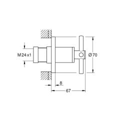 Grohe Atrio Stop Valf Cool Sunrise 29396GL0