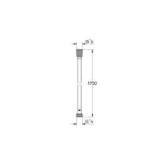 Grohe Relexa Silverflex Spiral Duş Hortumu 175 cm Warm Sunset