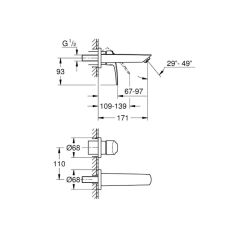Grohe Eurosmart 2 Delikli Lavabo Bataryası S Boyut Krom 29337003