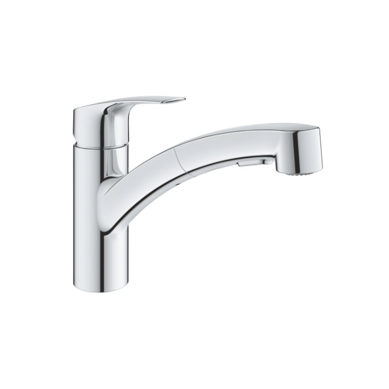 Grohe Eurosmart Tek Kumandalı Eviye Bataryası Spiralli Krom 30305001
