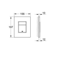 Grohe Gömme Rezervuar Kumanda Paneli ABS Hard Graphite 38732A00