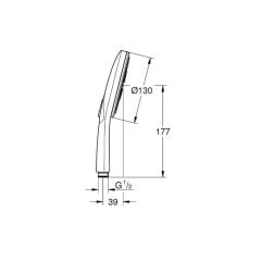 Grohe Rainshower SmartActive 130 El Duşu 3 Akışlı 26574GN0
