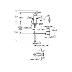 Grohe Eurosmart Tek Kumandalı Lavabo Bataryası S Boyut Krom 33265003