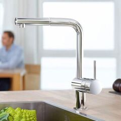 Grohe Minta Tek Kumandalı Spiralli Eviye Bataryası 32168000