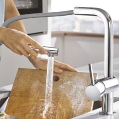 Grohe Minta Tek Kumandalı Spiralli Eviye Bataryası 32168000