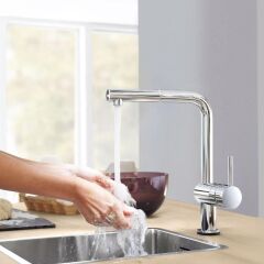 Grohe Minta Tek Kumandalı Spiralli Eviye Bataryası 32168000
