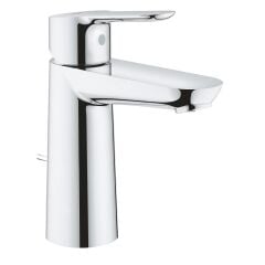 Grohe BauEdge Tek Kumandalı Sifon Kumandalı Lavabo Bataryası M Boyut Krom 23758000