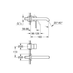 Grohe Essence İki Delikli Lavabo Bataryası M Boyut 29192001