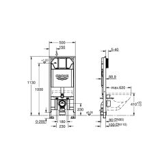 Grohe Rapid Sl Gömme Rezervuar Mavi 39687000