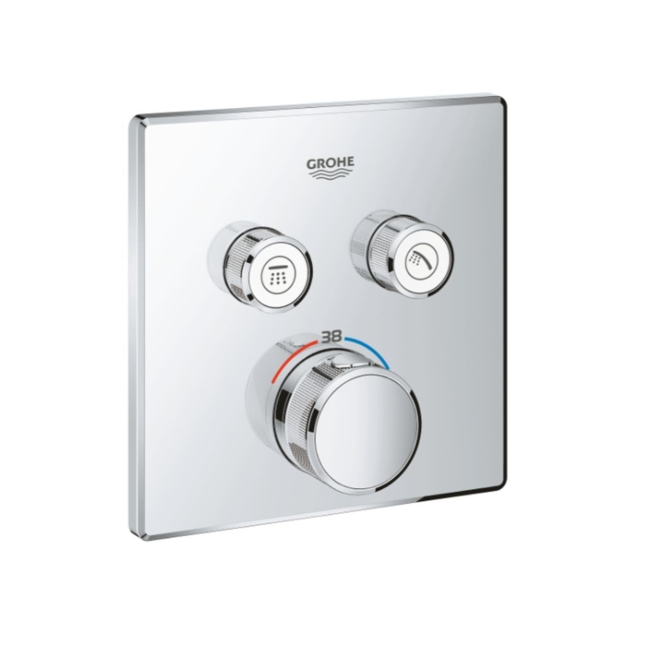 Grohe Grohtherm SmartControl İki Fonksiyon Akış Kontrol Ankastre Termostatik Duş Bataryası 29124000