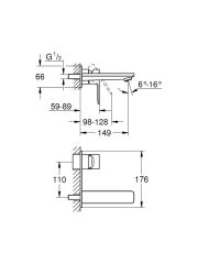 Grohe Lineare New İki Delikli Lavabo Bataryası - 19409001