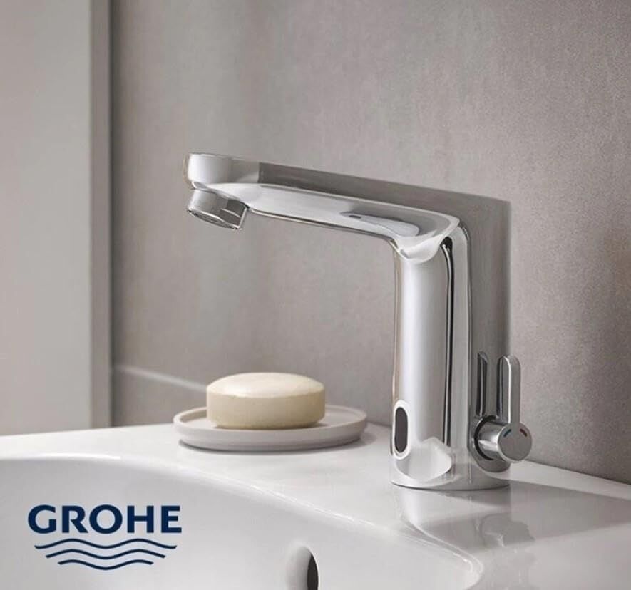 Grohe Fotoselli Lavabo Bataryası Elektrikli Çift Su Giriş Krom - 36325002