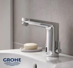 Grohe Fotoselli Lavabo Bataryası Elektrikli Çift Su Giriş Krom - 36325002