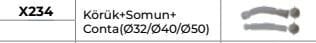 TEMA X234 KÖRÜK+SOMUN+CONTA